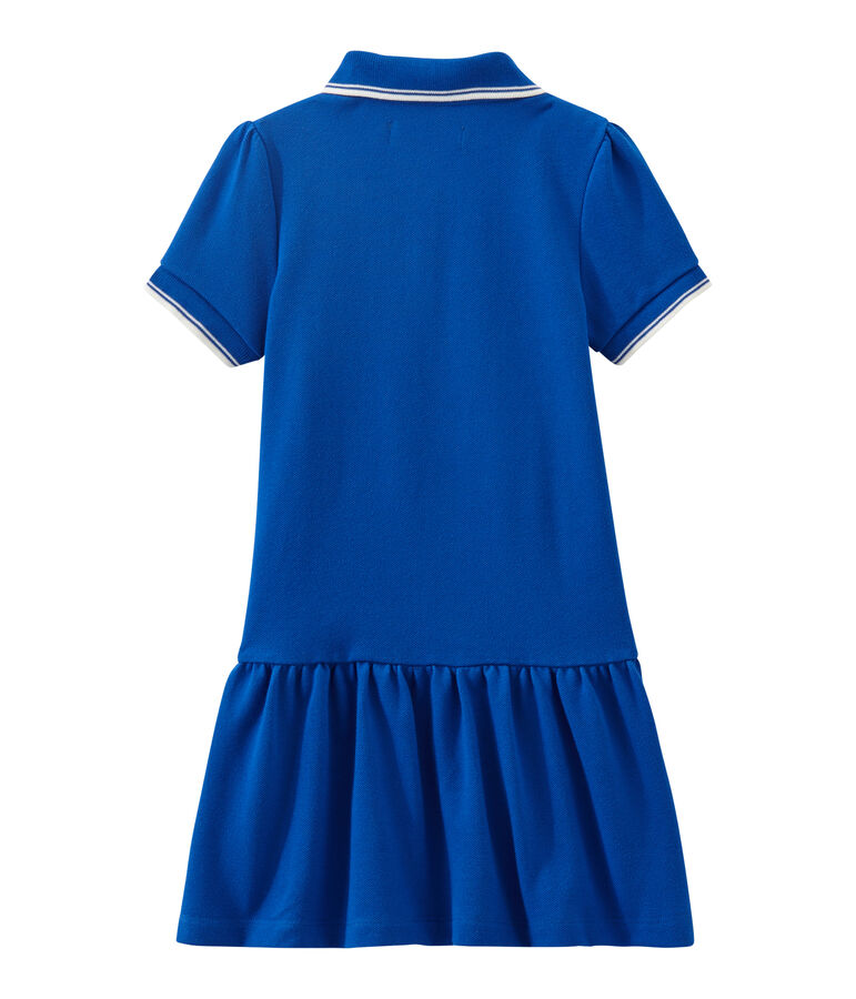 Girl's short-sleeved dress blue