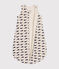 Babies' whale patterned velour TOG 3 sleeping bag MONTELIMAR beige/MEDIEVAL blue