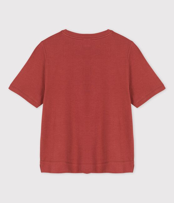 Women's TUBE KNIT BOXY T-SHIRT OMBRIE brown