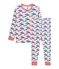Boys' Ribbed Pyjamas MARSHMALLOW white/MULTICO white