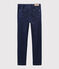 Girls' Denim Slim-Fit Trousers DENIM BLEU FONCE blue