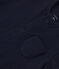 Babies' Plain Organic Tube Knit Long Playsuit SMOKING blue