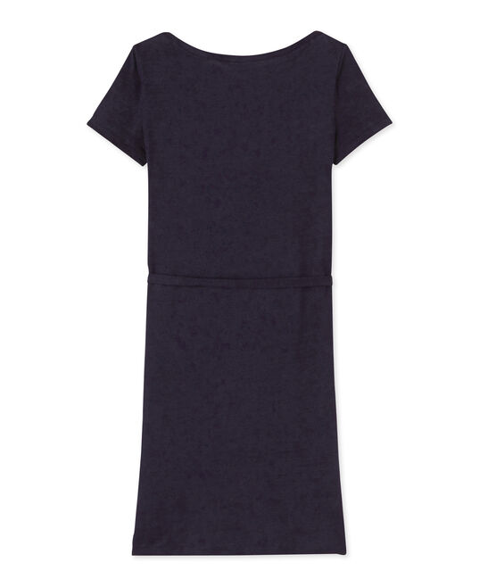 Women's linen dress SMOKING blue