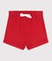 Babies' plain cotton shorts AURORA red