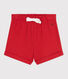 Babies' plain cotton shorts