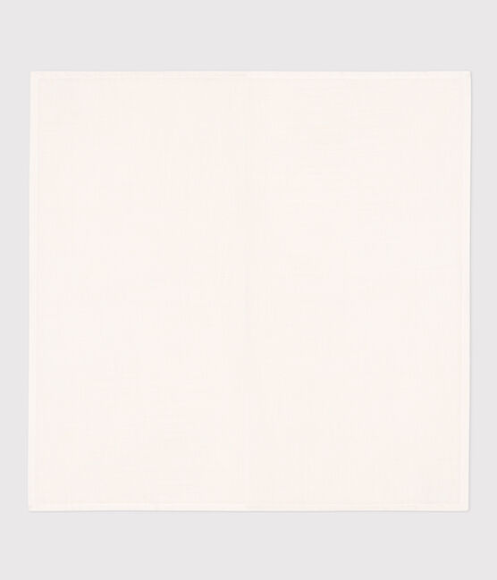 WHITE COTTON GAUZE MUSLIN FOR BABY MARSHMALLOW white