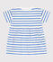 Babies' Fleece Dress/Bodysuit MARSHMALLOW white/PERSE blue
