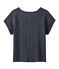 Women's flowing linen tee SMOKING blue