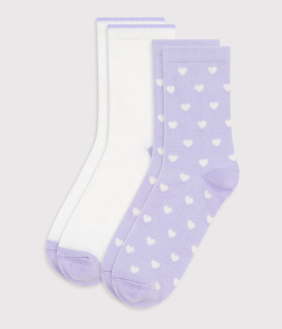 Children's heart-print cotton socks - 2-Pack variante 1