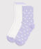 Children's heart-print cotton socks - 2-Pack variante 1
