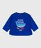Babies' whale pattern cotton sweatshirt OLYMPIC