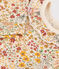 Babies' long-sleeved bodysuit in cotton with a ruff AVALANCHE white/MULTICO