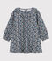 Girls' Long-Sleeved Floral Cotton Gauze Dress ROVER /MULTICO