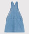 Girls' Light Denim Pinafore DENIM CLAIR blue
