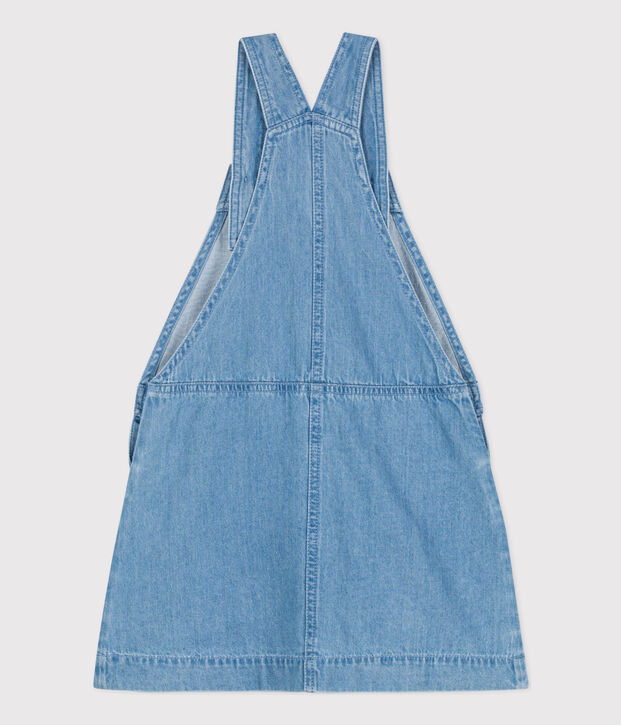 Girls' Light Denim Pinafore blue