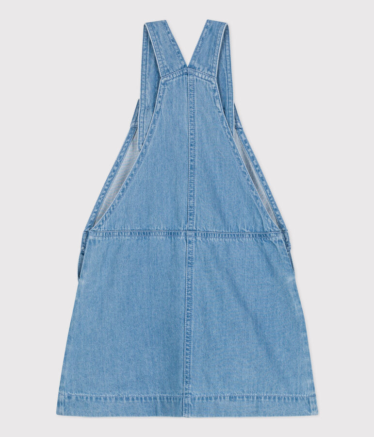 Girls' Light Denim Pinafore blue