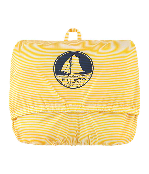 Unisex short windbreaker yellow/white