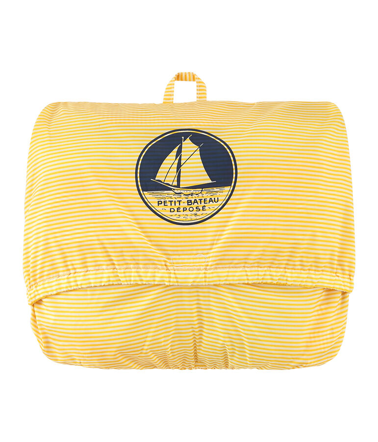 Unisex short windbreaker yellow/white