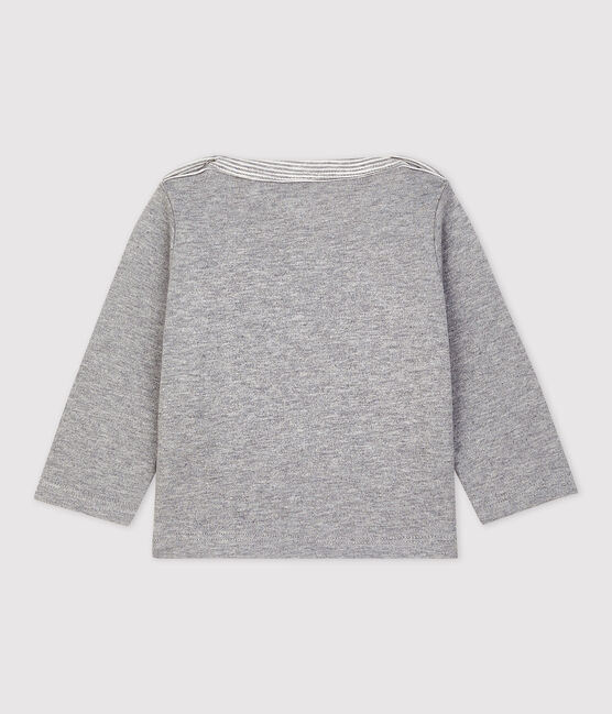 Baby Boys' Striped Long-Sleeved T-Shirt SUBWAY CHINE grey