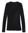 Women's Short-Sleeved V-Neck T-Shirt NOIR black