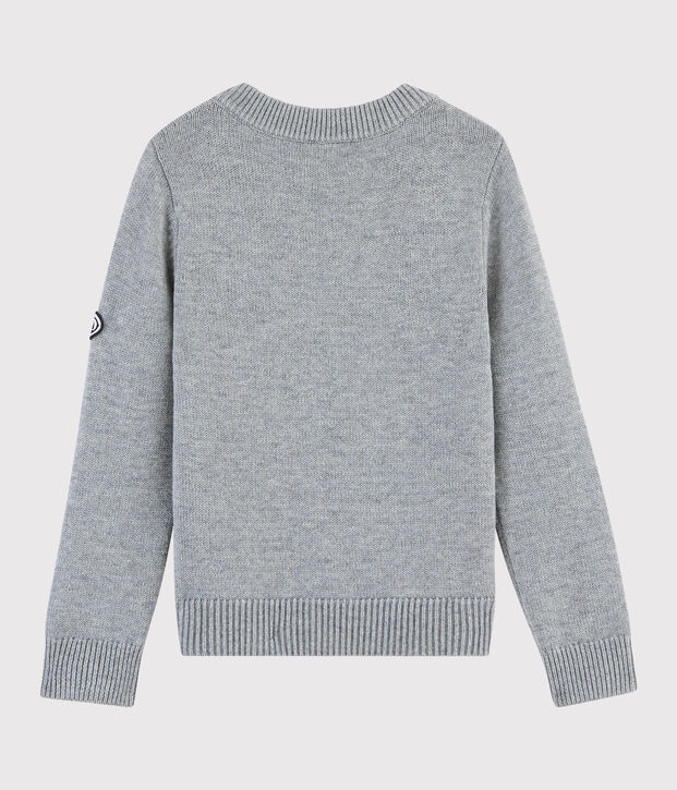 Children's Wool and Cotton Pullover grey