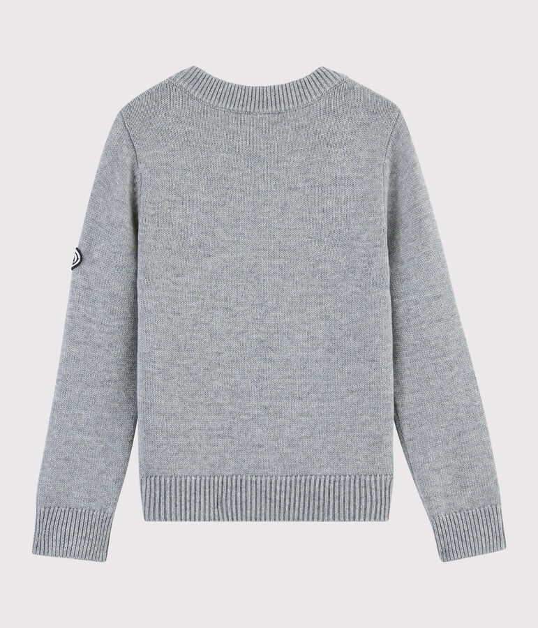 Children's Wool and Cotton Pullover grey