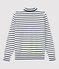 Women's Navy Cotton Jumper MARSHMALLOW white/SMOKING blue