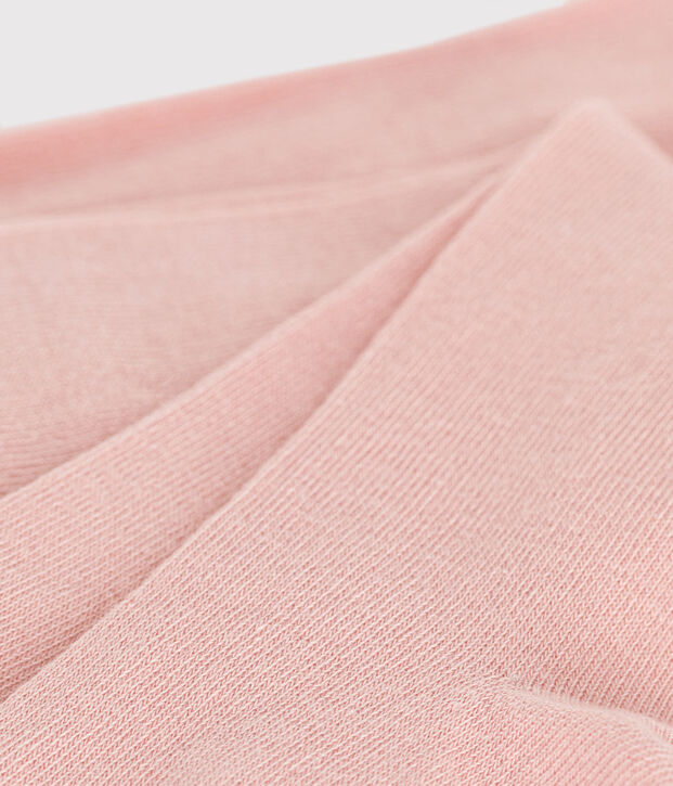 Children's plain cotton tights pink