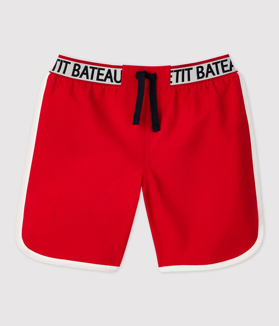 Boys' Recycled Swimming Trunks TERKUIT red
