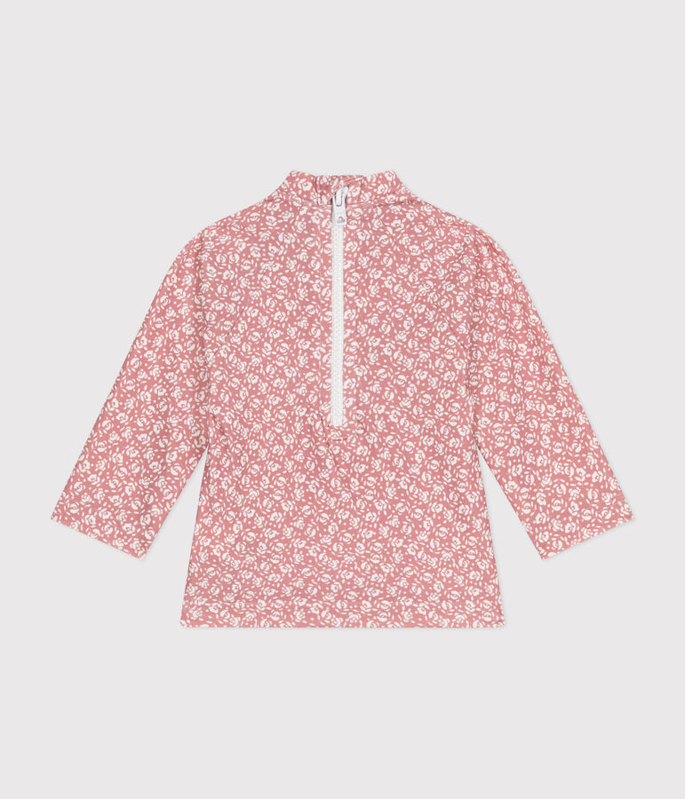 Babies' UV-protect swimming T-shirt PANTY /MARSHMALLOW