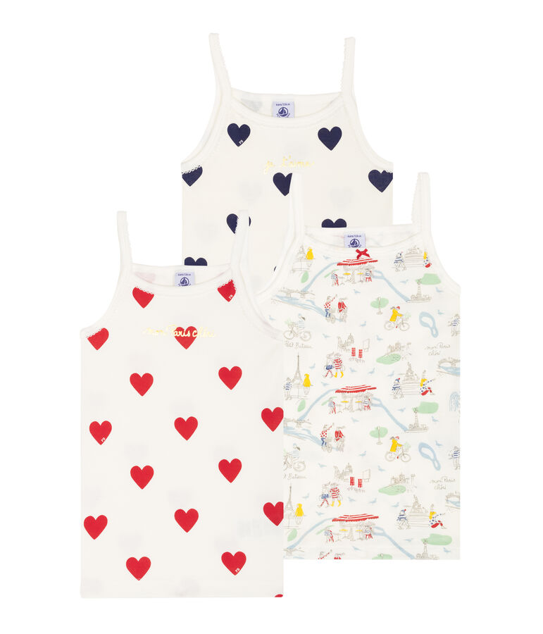 Girls' Strappy Tops - 3-Piece Set multicolor