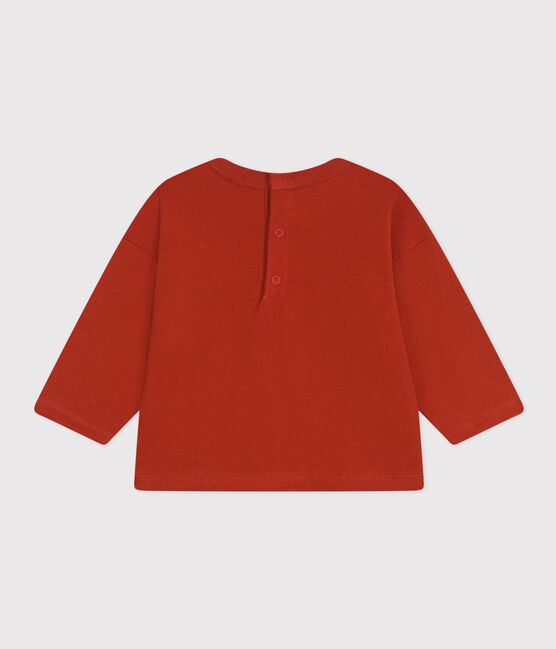 Babies' Long-Sleeved Jersey T-Shirt HARISSA red