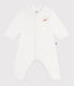 Babies' footless plain cotton pyjamas