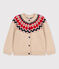 Girls' Wool/Cotton Cardigan TRENCH /MULTICO