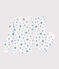 Very fitted children's pajamas in printed cotton  MARSHMALLOW white/ALASKA blue