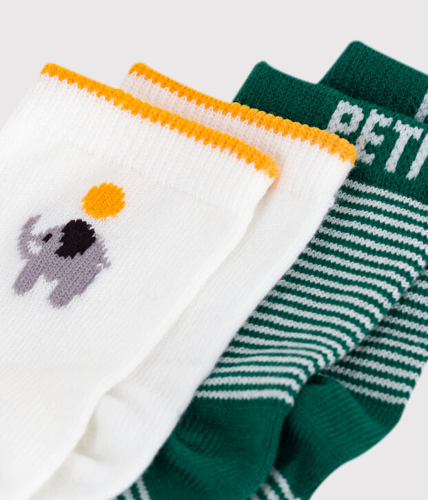 Babies' cotton socks - 2-Pack multicolor