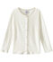 Girl's cardigan LAIT white/OR yellow
