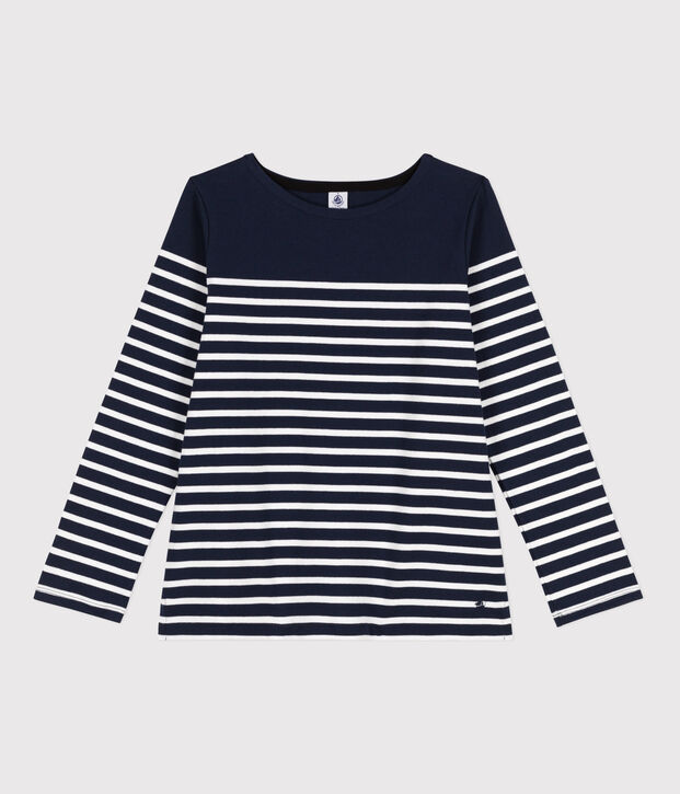 Women's Iconic Cotton Breton Top blue/white