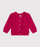 Babies' Knitted Cotton Cardigan DELHI pink