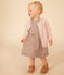 Babies' Openwork Knitted Cotton Cardigan SALINE pink