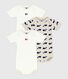 Short-Sleeved Cotton Whale Bodysuits - Pack of 3