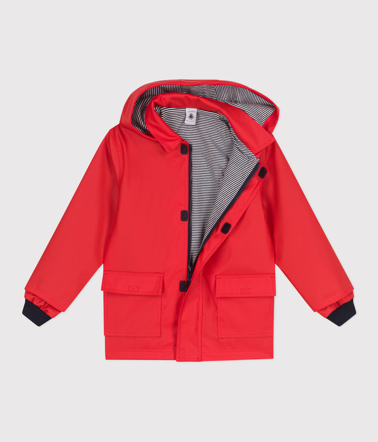 Children's/boys&rsquo; iconic raincoat SPICY red