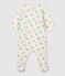 Babies' Organic Cotton Bodyjama MARSHMALLOW white/HERBIER