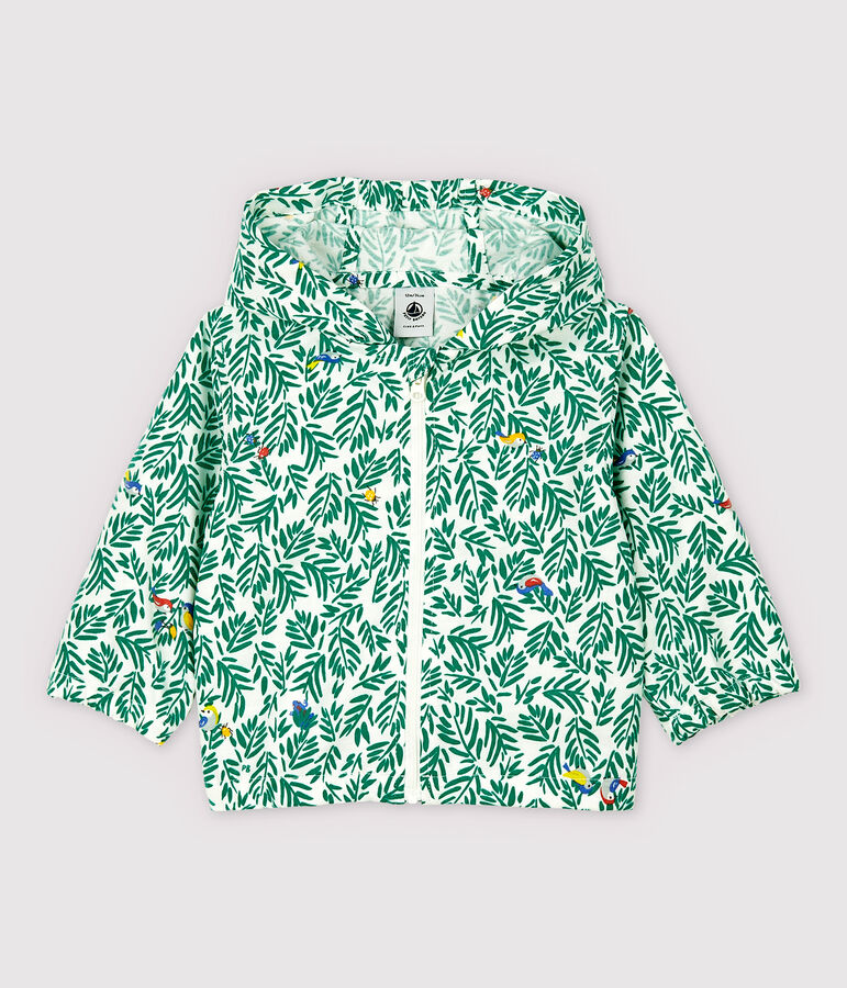 Baby Boys' Waterproofed Knit Windbreaker white/green/multicolor