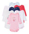 Surprise clutch of 7 baby girl long-sleeved bodysuits variante 1