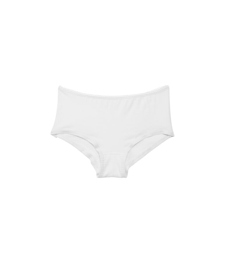 Boxer fille uni white