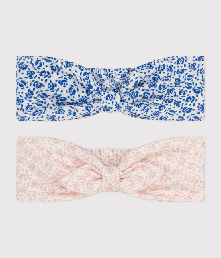 Babies' Floral Cotton Headbands - 2-Pack multicolor