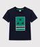 Boys' Short-Sleeved Jersey T-Shirt SMOKING blue