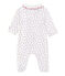 Baby girls' printed pyjamas ECUME white/PEPS red/MULTICO