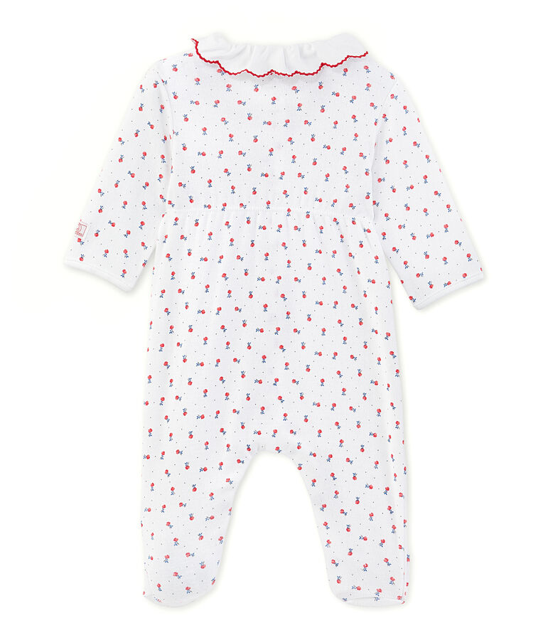Baby girls' printed pyjamas white/red/multicolor